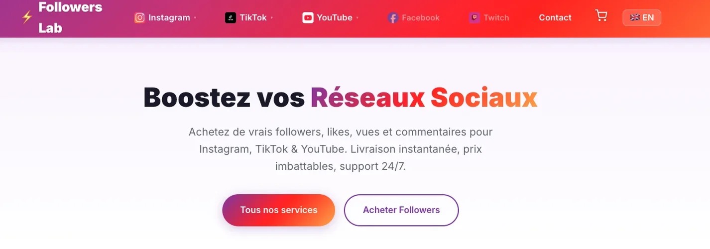 Followers Lab - meilleur site achat followers Instagram avis 2026